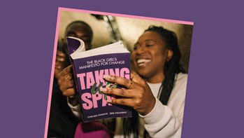 Author and ULaw student Chelsea Kwakye with her book Taking Up Space