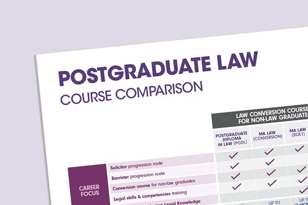 Postgraduate law course comparison Postgraduate law course comparison