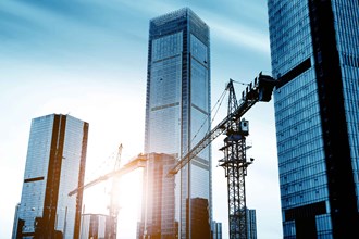 Modern office buildings