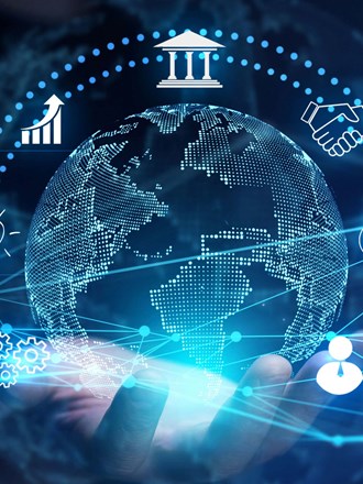 Digital world in the palm of a hand