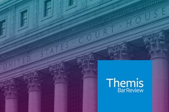 United States Court House with Themis Bar Review logo