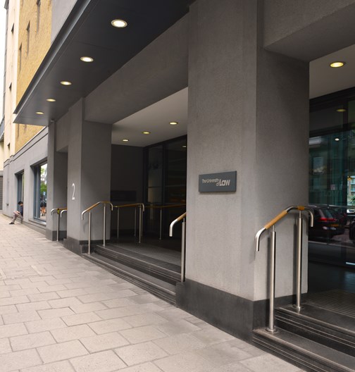 Entrance to London Moorgate campus