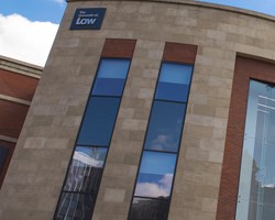 Angled exterior of Nottingham campus