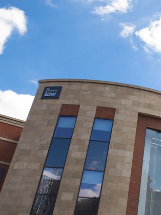 Angled exterior of Nottingham campus