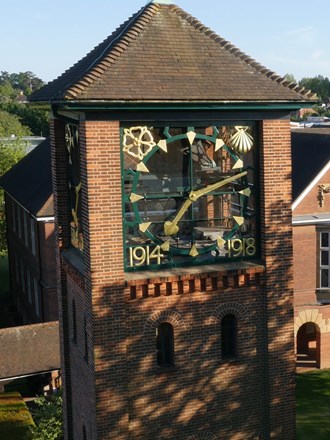 Clock tower at Reading University