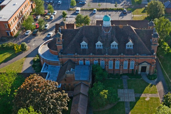 Aerial view of Reading campus