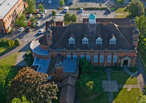 Aerial view of Reading campus