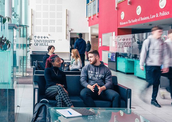 Students in The Faculty of Business, Law and Politics