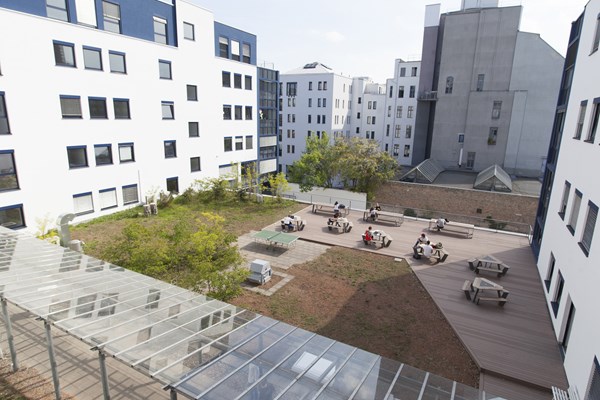 Overhead view of GISMA Campus, Berlin