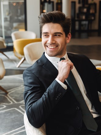 Smiling man in suit Smiling man in suit