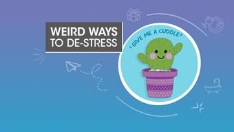 Weird ways to de-stress Weird ways to de-stress