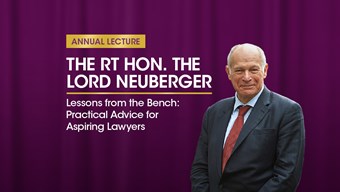 Annual Lecture - The Rt Hon. The Lord Neuberger