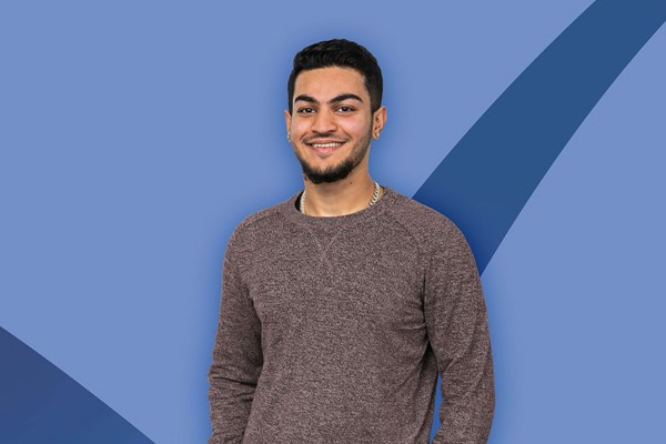 Smiling male student Smiling male student